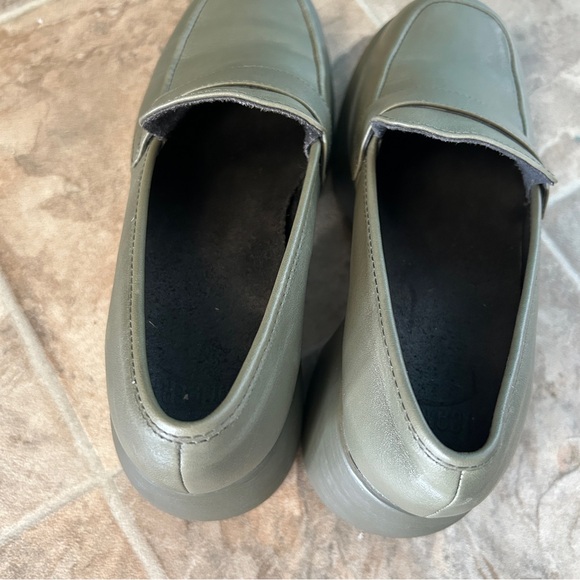 Camper Thelma Pump Green Platform Shoes - Picture 5 of 6